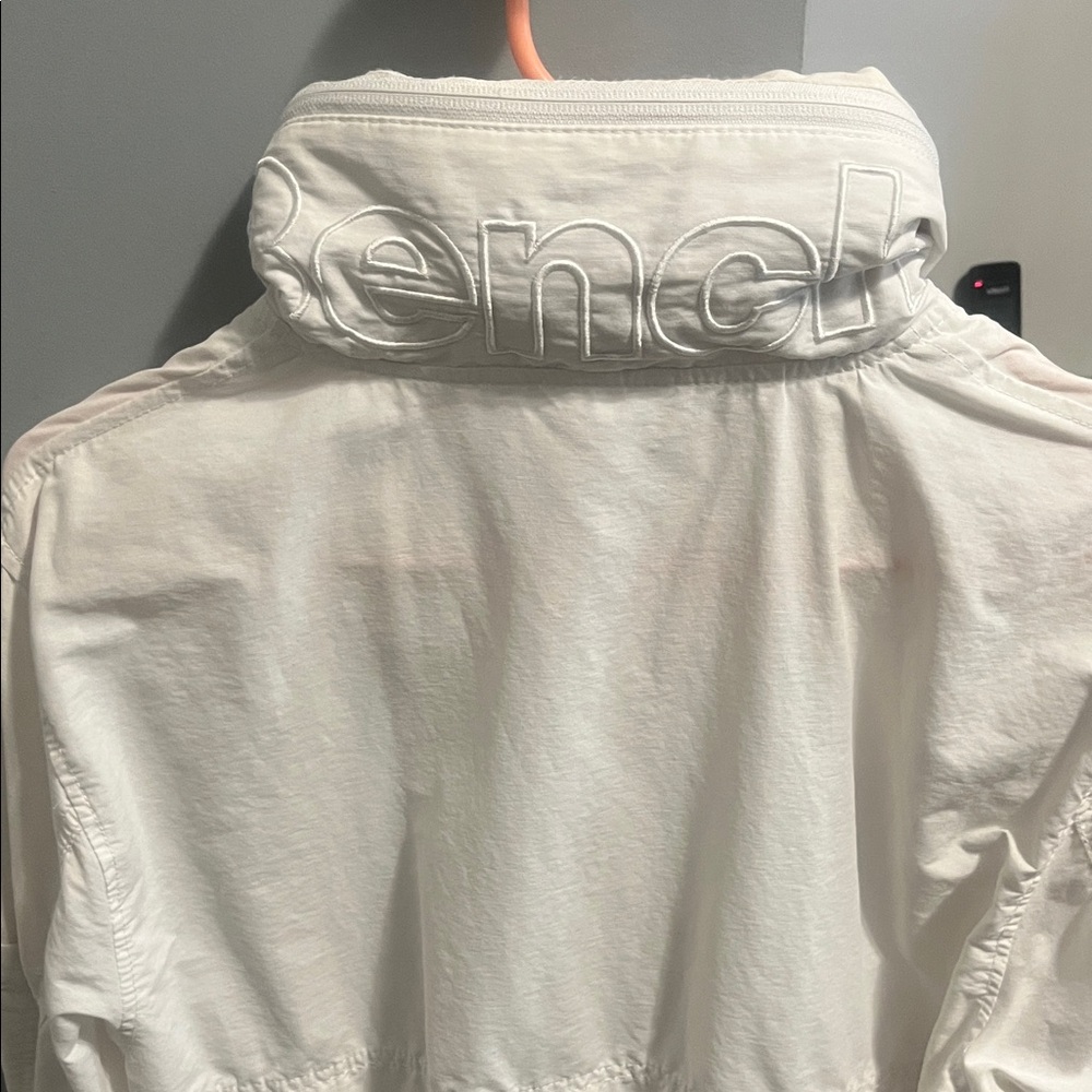 BENCH WHITE ZIP-UP WINDBREAKER